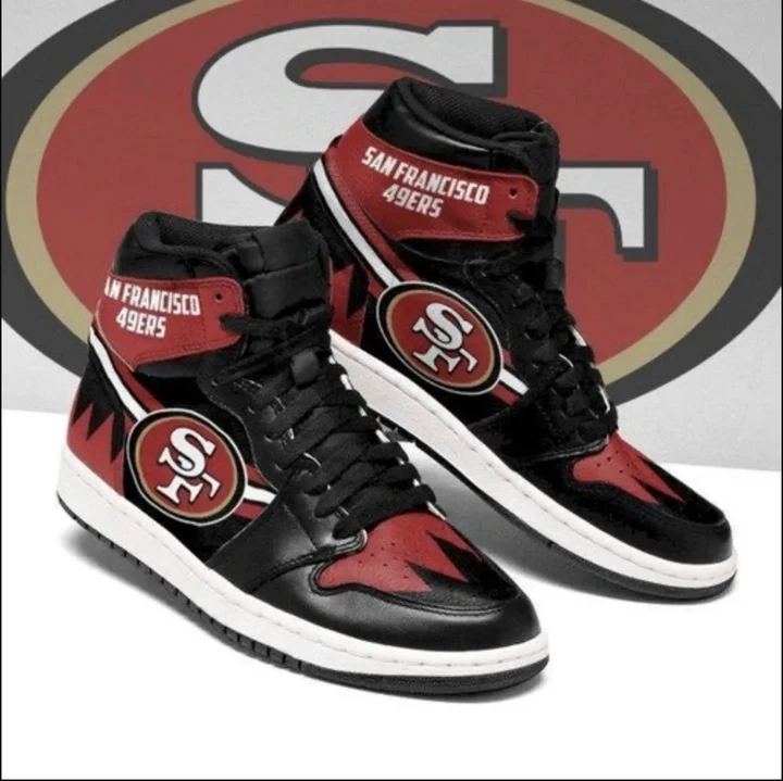 San Francisco 49ers Football Air Jordan 1 - Logo Sneaker San Francisco 49ers - NFL