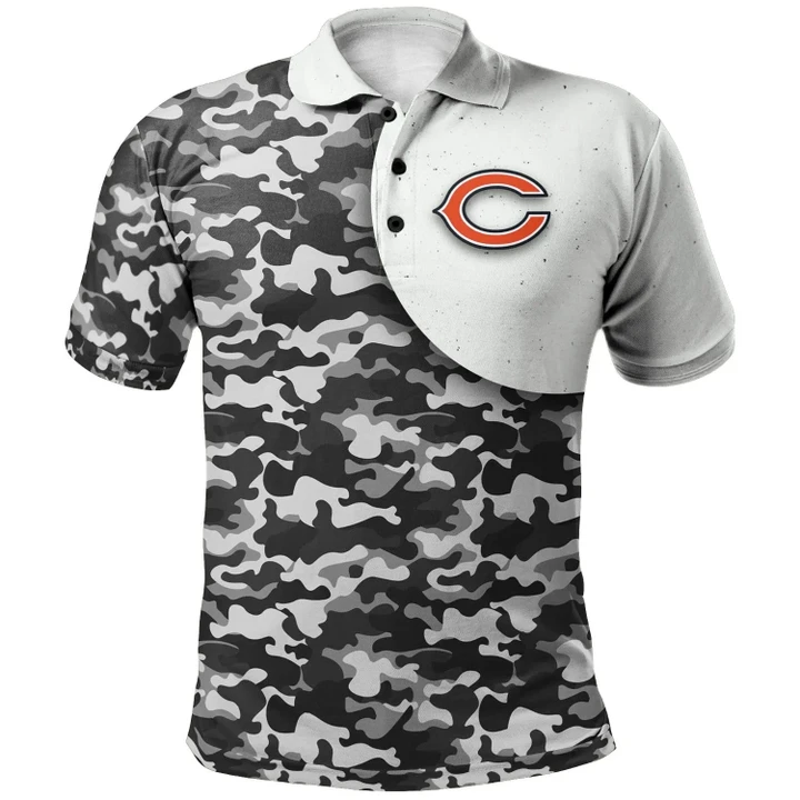Chicago Bears Polo Shirt - Style Mix Camo