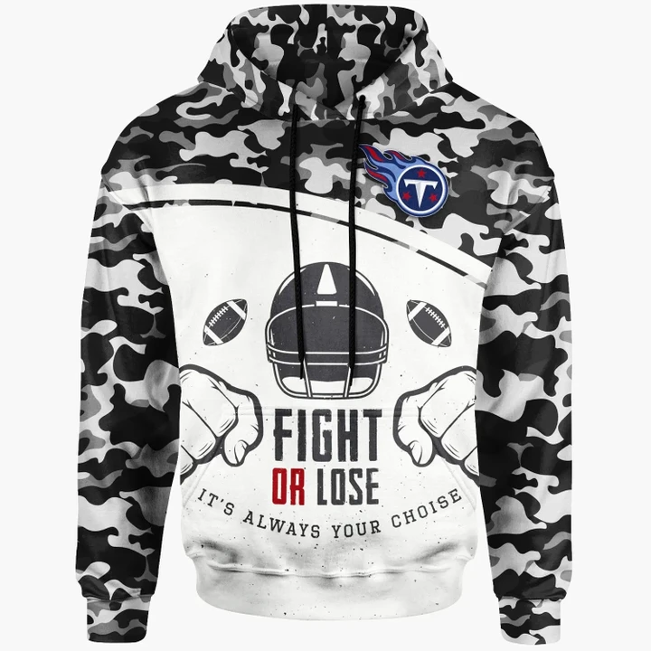 Tennessee Titans Hoodie - Fight Or Lose Mix Camo