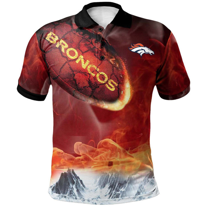 Denver Broncos Polo Shirt - Break Out To Rise Up - NFL
