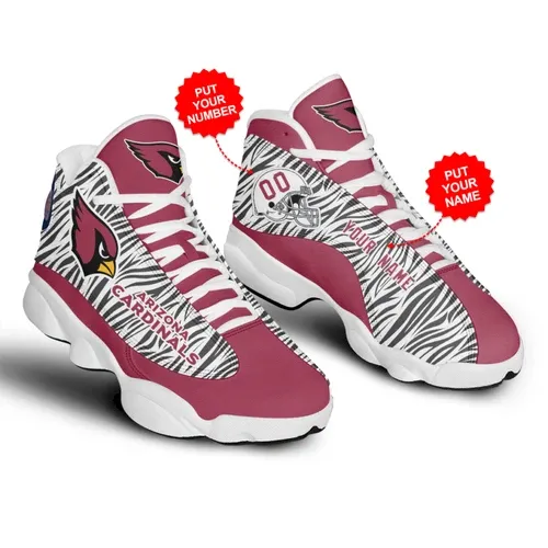Arizona Cardinals Football  Air Jordan 13 Sneakers Personalize Air Jordan 13 Sneakers - NFL