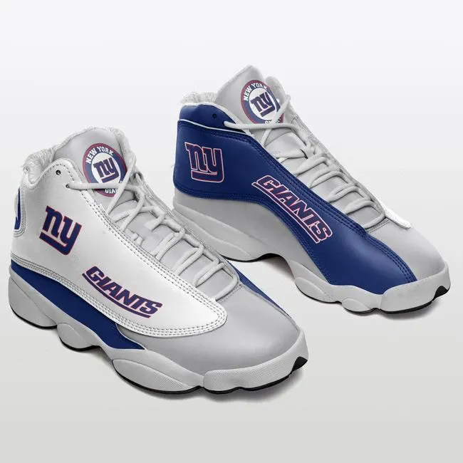 New York Giants Football Air Jordan 13 Sneakers - New York Giants Logo Sneaker - NFL