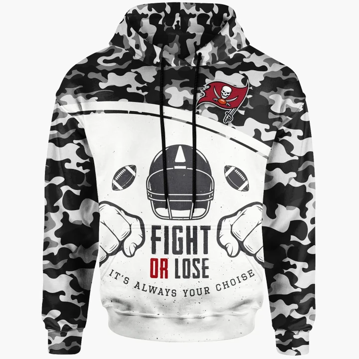Tampa Bay Buccaneers Hoodie - Fight Or Lose Mix Camo