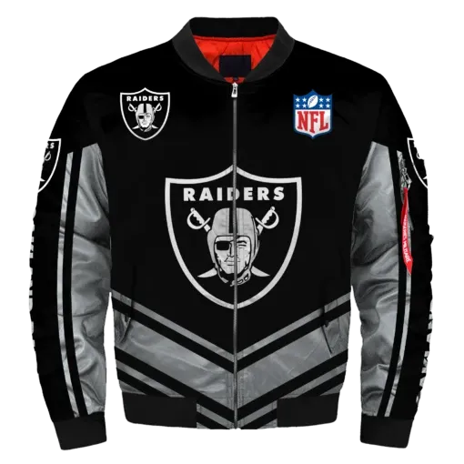 NFL Jacket Custom Mens Oakland Raiders Jackets Cheap For Fans