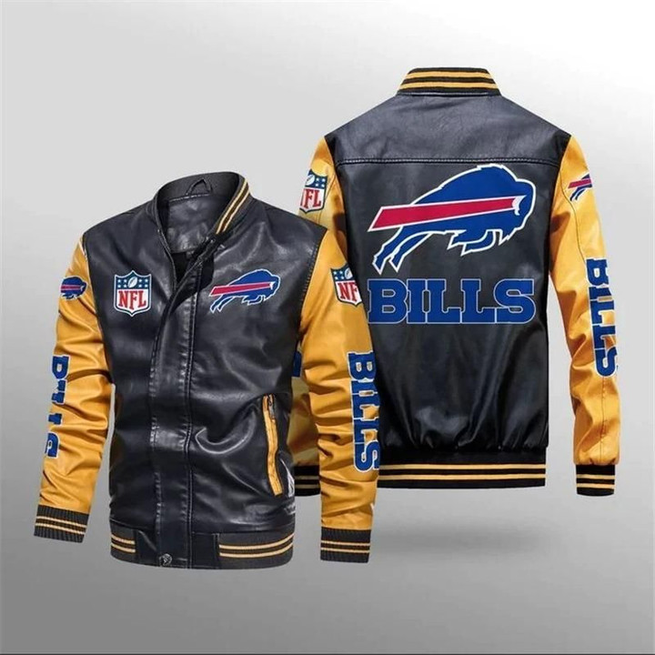 Buffalo Bills Leather Jacket - NFL