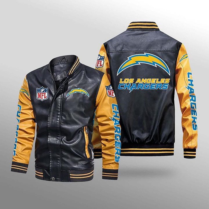 Los Angeles Chargers Leather Jacket - NFL