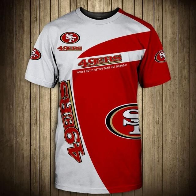 San Francisco 49ers Tee shirt 3D Short Sleeve - NFL