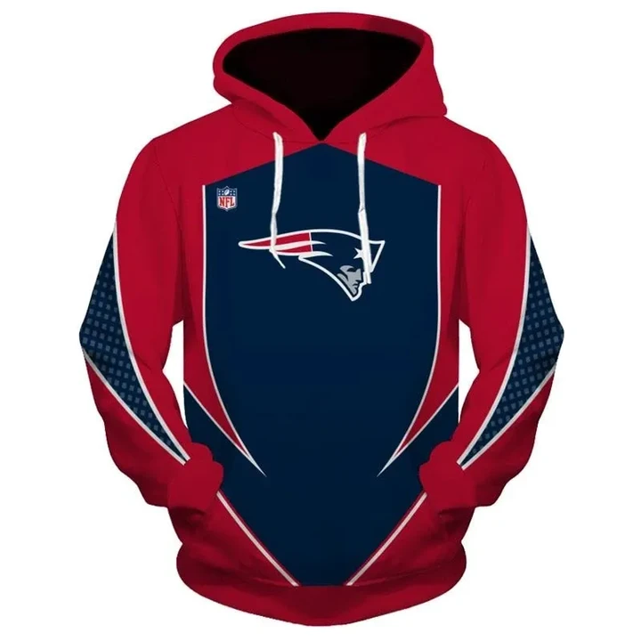 Football New England Patriots 3D Hoodies Sweatshirt Custom Jacket Pullover