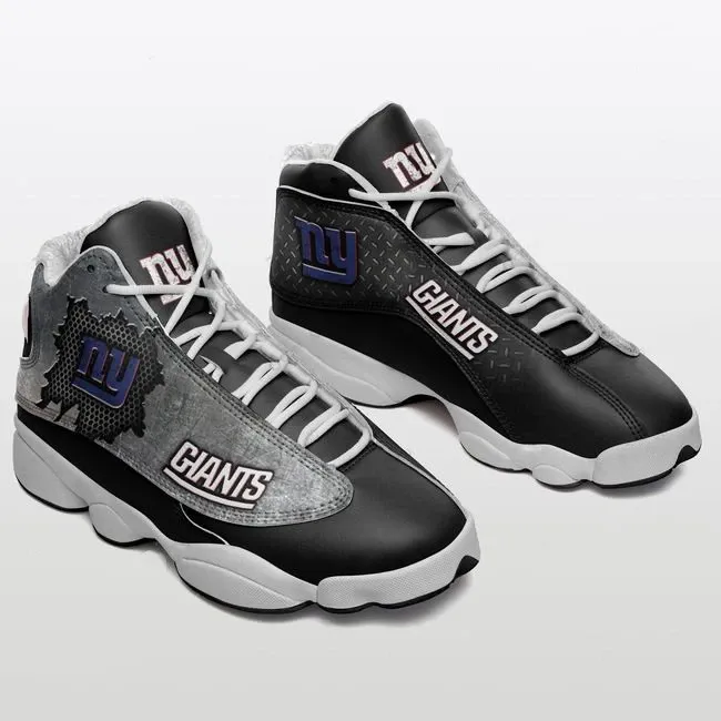 New York Giants Football Air Jordan 13 Sneakers - Logo Giants Sneaker - NFL