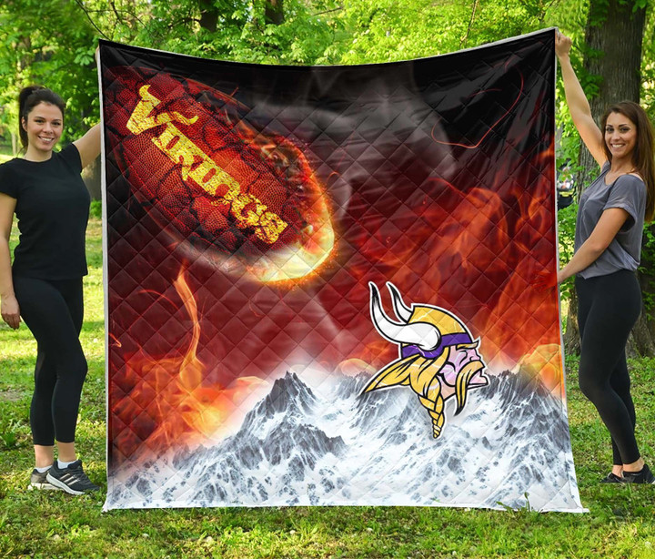 Minnesota Vikings Quilt - Break Out To Rise Up - NFL
