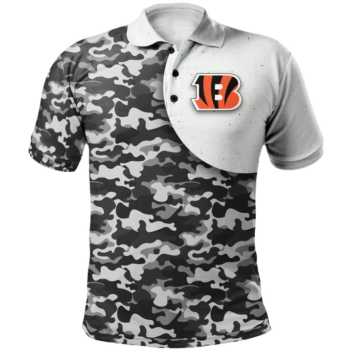 Cincinnati Bengals Polo Shirt - Style Mix Camo