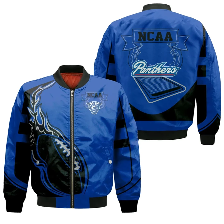 Georgia State Panthers Bomber Jacket  - Fire Football - NCAA