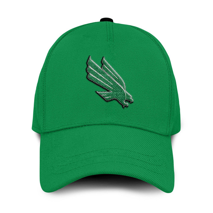 North Texas Mean Green Football Classic Cap - Logo Team Embroidery Hat - NCCA