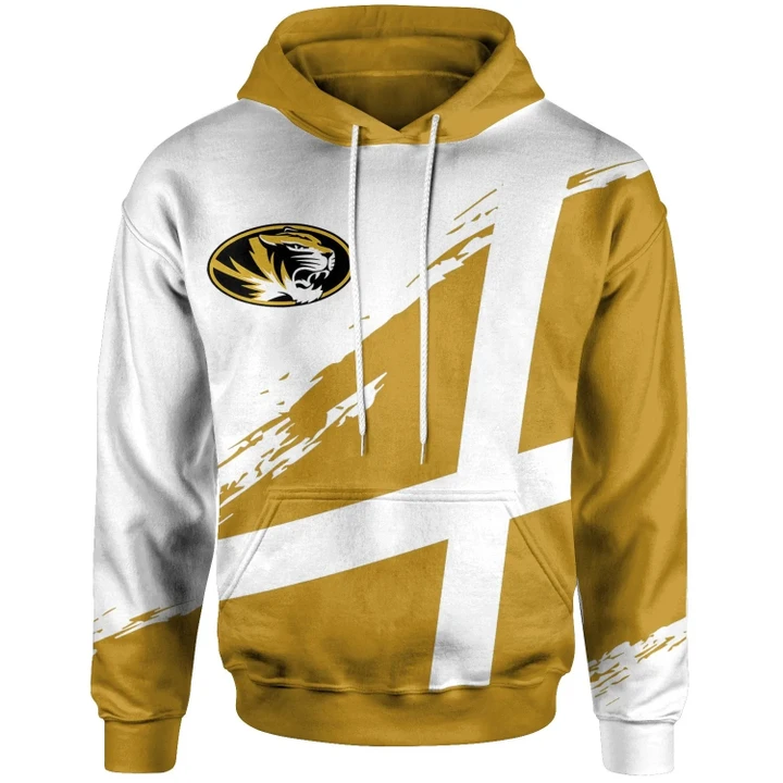 Missouri Tigers Football - Logo Team Curve Color Hoodie - NCAA