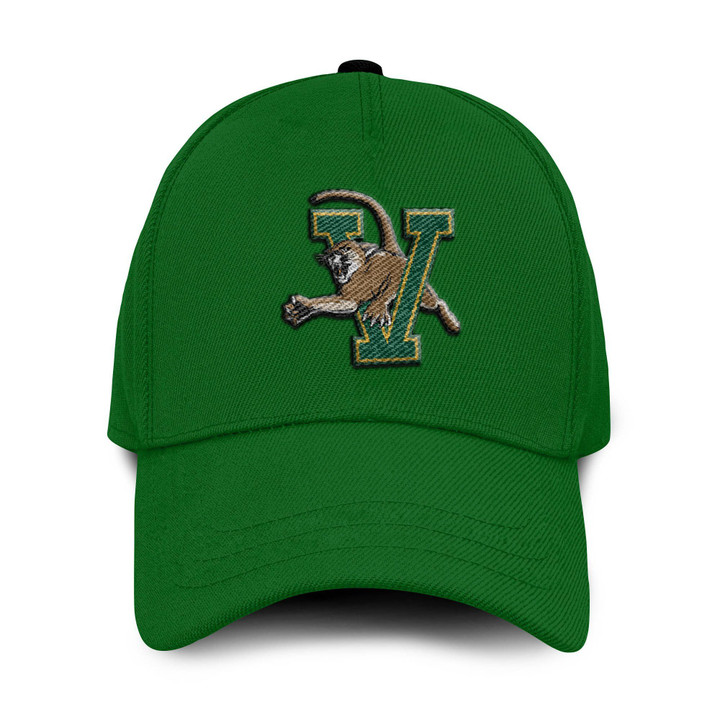 Vermont Catamounts Basketball Classic Cap - Logo Team Embroidery Hat - NCCA