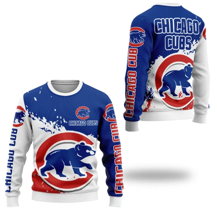 Chicago Cubs Baseball Team Sweater