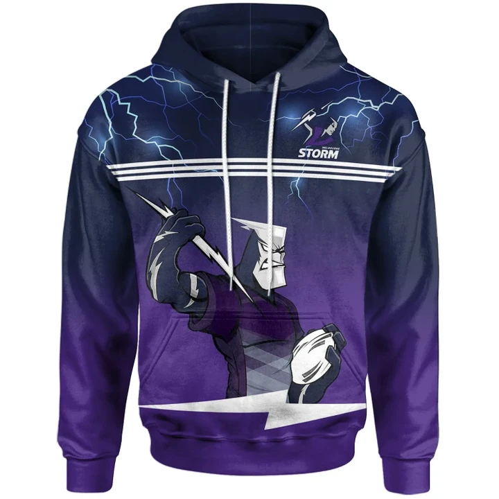Melbourne Storm Hoodie All Over Print NRL