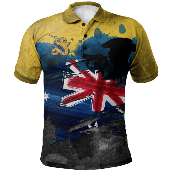 Personalized Rugby Anzac Day Polo Shirt Parramatta Eels Style 07