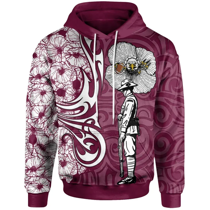 Rugby Anzac Day Hoodie Manly-Warringah Sea Eagles Style 05