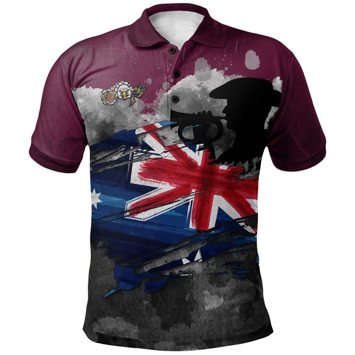 Personalized Rugby Anzac Day Polo Shirt Manly-Warringah Sea Eagles Style 07