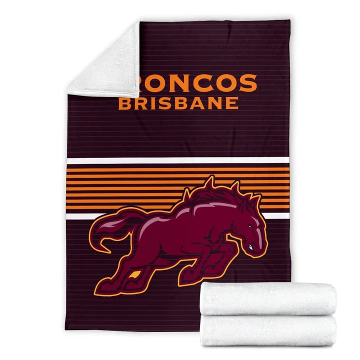 Brisbane Broncos Fleece Blanket Home & Away 2021