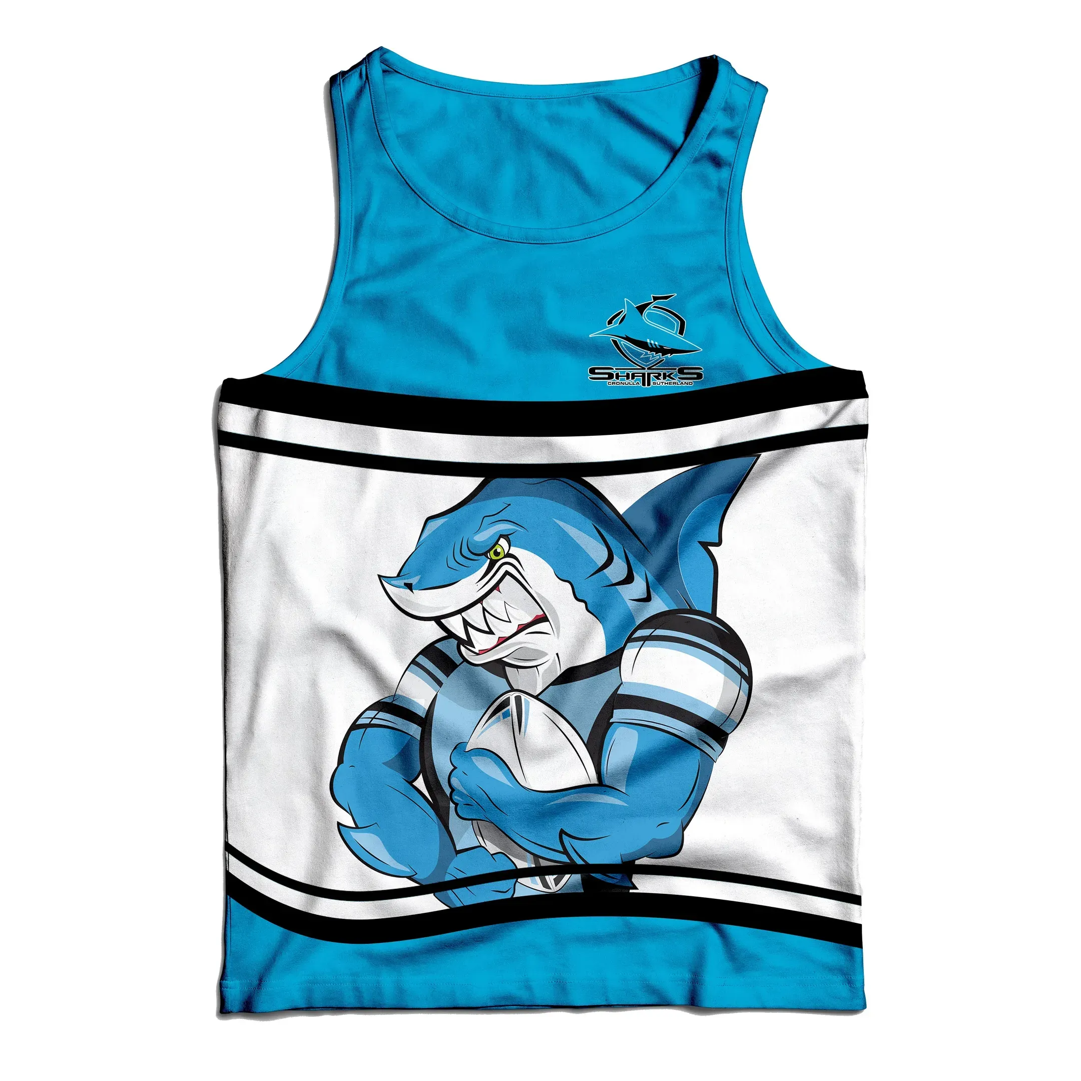 Cronulla-Sutherland Sharks Tank Top NRL Personalized
