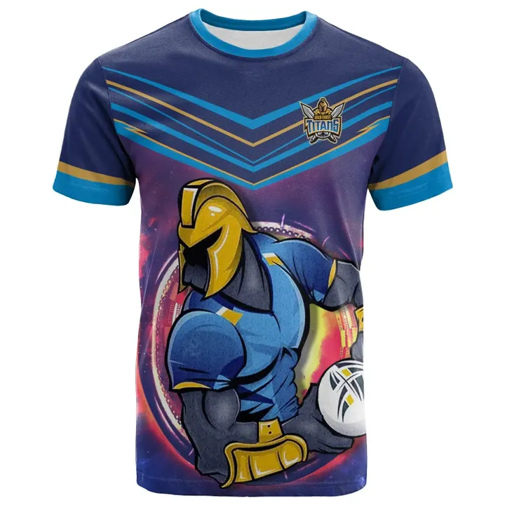 Gold Coast Titans T-Shirt NRL All Over Print
