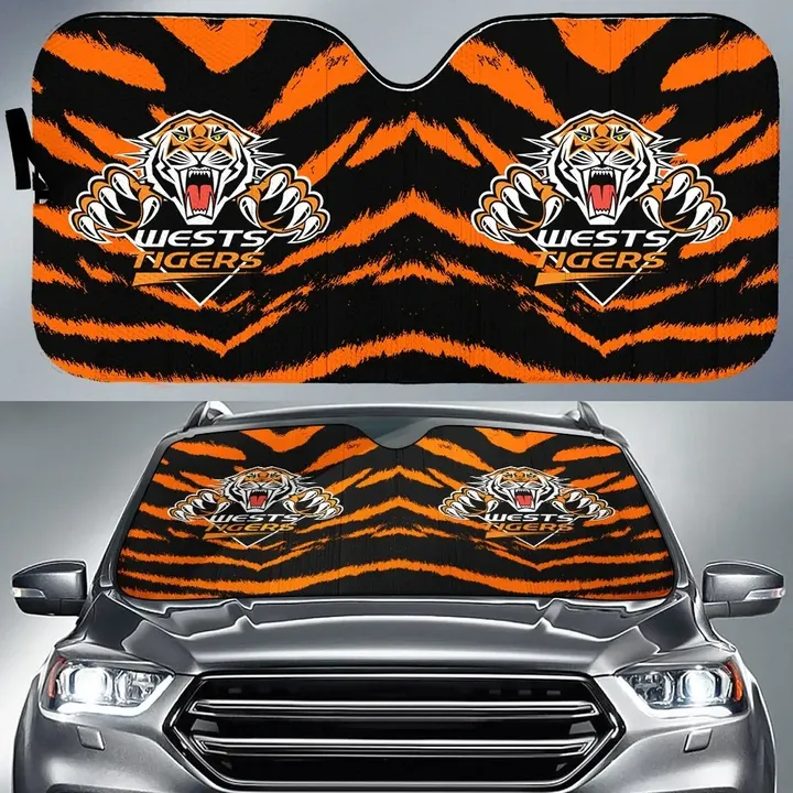 Wests Tigers Auto Sun Shade NRL