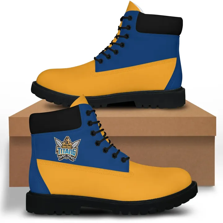 Gold Coast Titans Leather Timberland Boots NRL