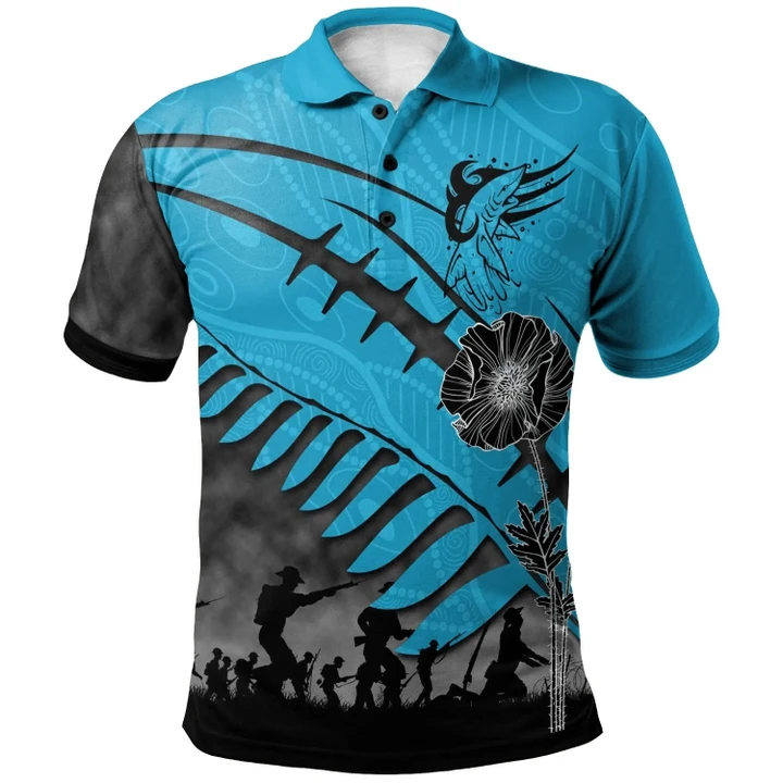 Rugby Anzac Day Polo Shirt Cronulla-Sutherland Sharks Style 06