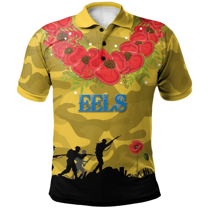 Rugby Anzac Day Polo Shirt Parramatta Eels Style 09
