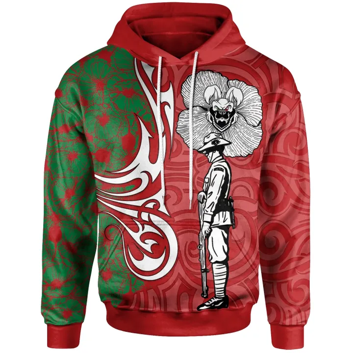 Rugby Anzac Day Hoodie South Sydney Rabbitohs Style 05