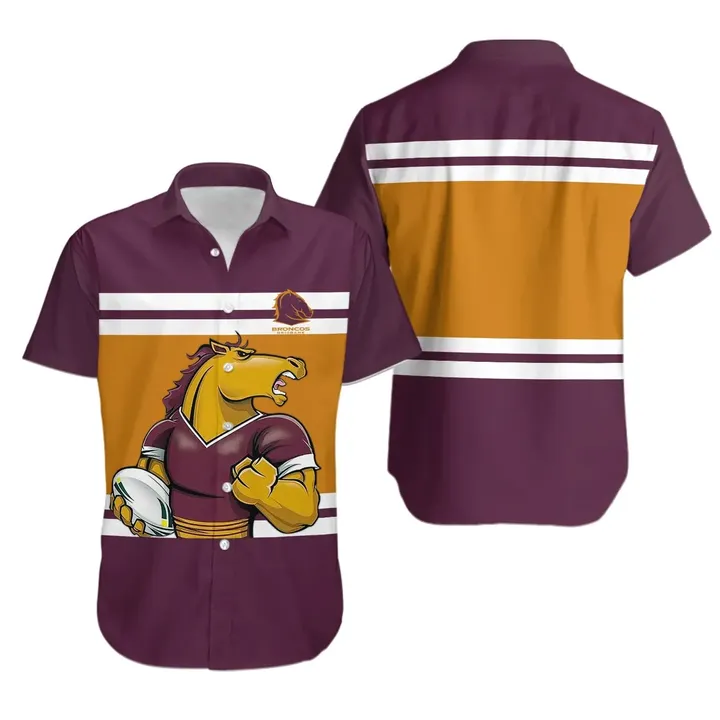 Brisbane Broncos Hawaiian Shirt NRL