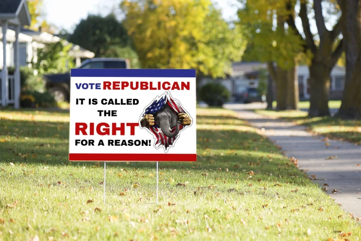 Republican Yard Sign It Is Called The Right For A Reason #Election2020