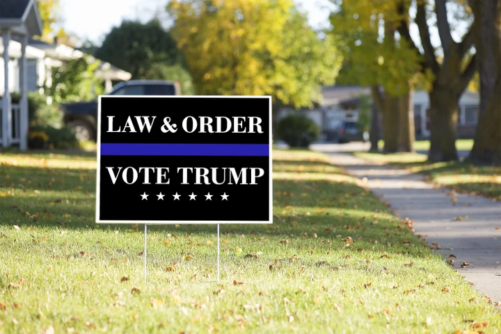 Vote Trump Yard Sign Law & Order #Election2020