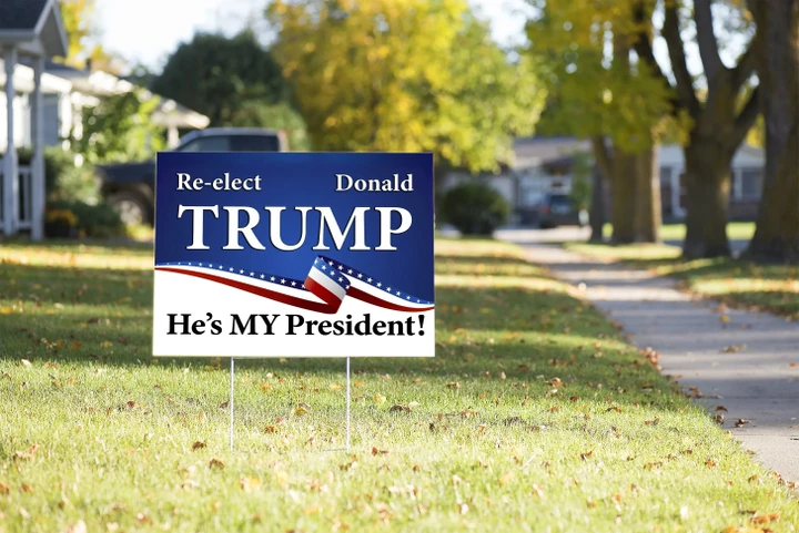 Trump Yard Sign He's My President #Election2020