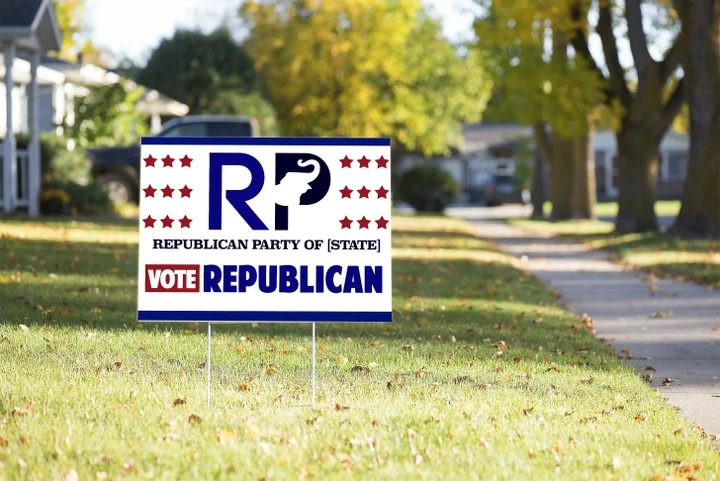 Vote Republican Yard Sign Custom State #Election2020