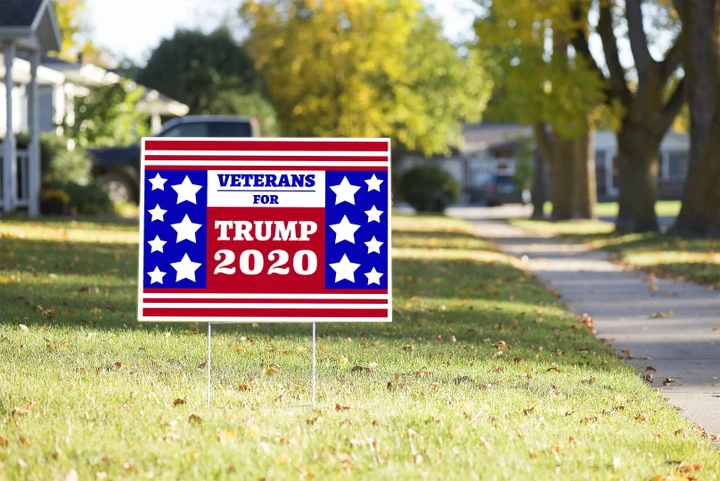 Veterans For Trump Yard Sign #Election2020