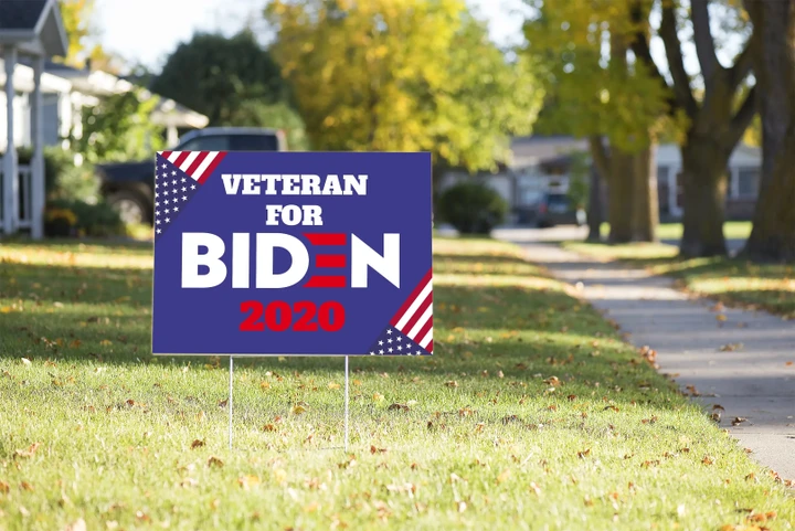 Veteran For Biden Yard Sign #Election2020