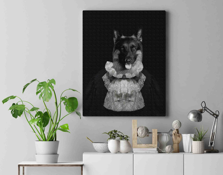 Portrait Of A Woman Custom Pet Canvas