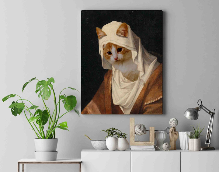 Portrait Of A Lady Custom Pet Canvas