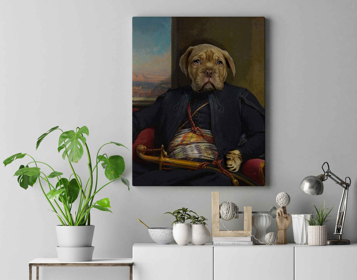 Portrait Of A Gentleman Custom Pet Canvas