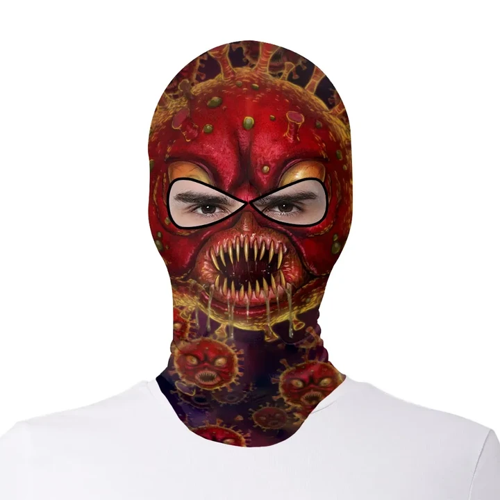 Halloween Corona Virus Full Face Cover Gaiter #Halloween