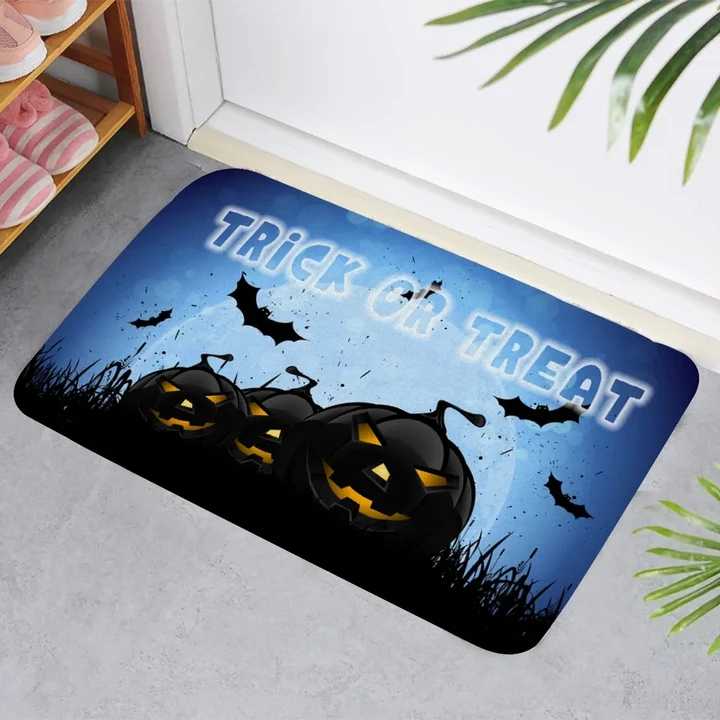 Trick Or Treat Pumpkin Doormat #Halloween