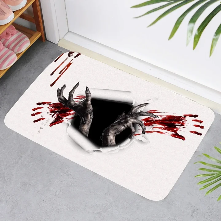Halloween Doormat Scary Hand Coming Out Of Ground #Halloween