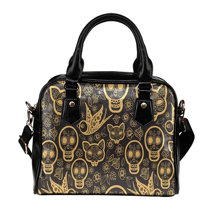 Royal Halloween Skull Cat Shoulder Handbag Luxury For Women #Halloween