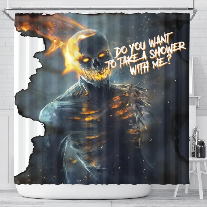 Halloween Shower Curtain Do You Want To Take A Shower With Me #Halloween