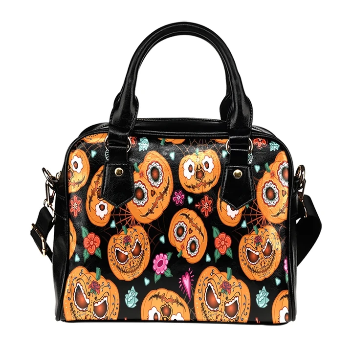 Beauty Halloween Pumpkin Shoulder Handbag For Women #Halloween