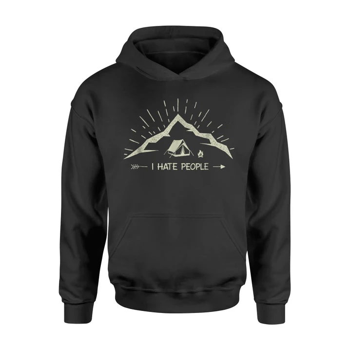 I Hate People Mountain Camping Hoodie