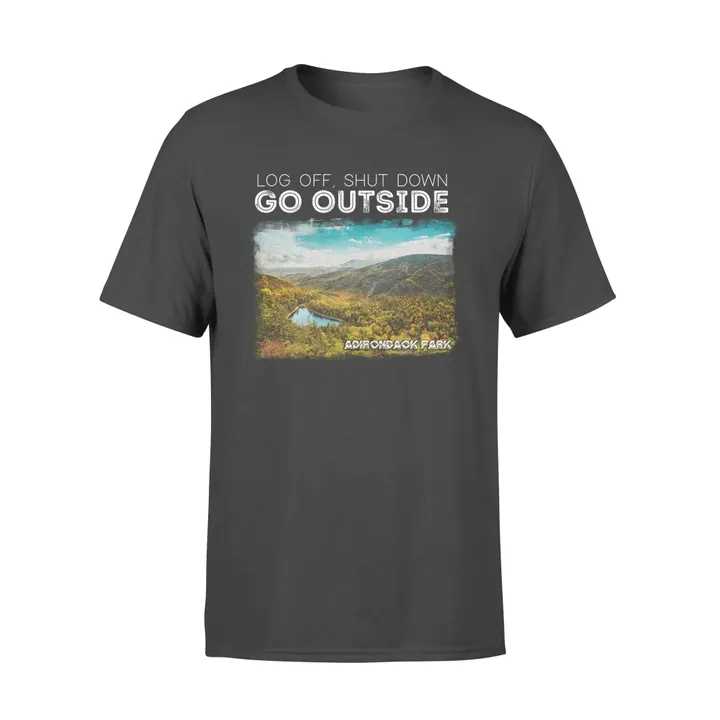 Adirondack Park T-Shirt Log Off Shut Down Go Outside #Camping